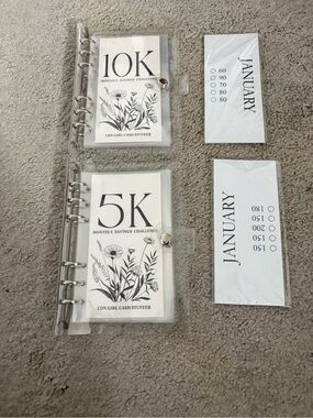 5K & 10K Monthly Savings Challenge
 Binder Set